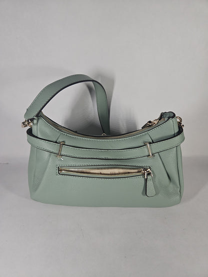 GUESS Yesba Buckle-Detail Shoulder Bag – Sage Green