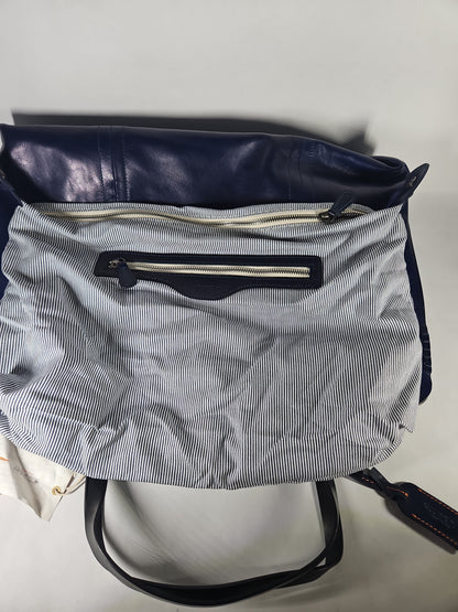 Old Trend Genuine Leather Forest Island Tote Bag – Navy