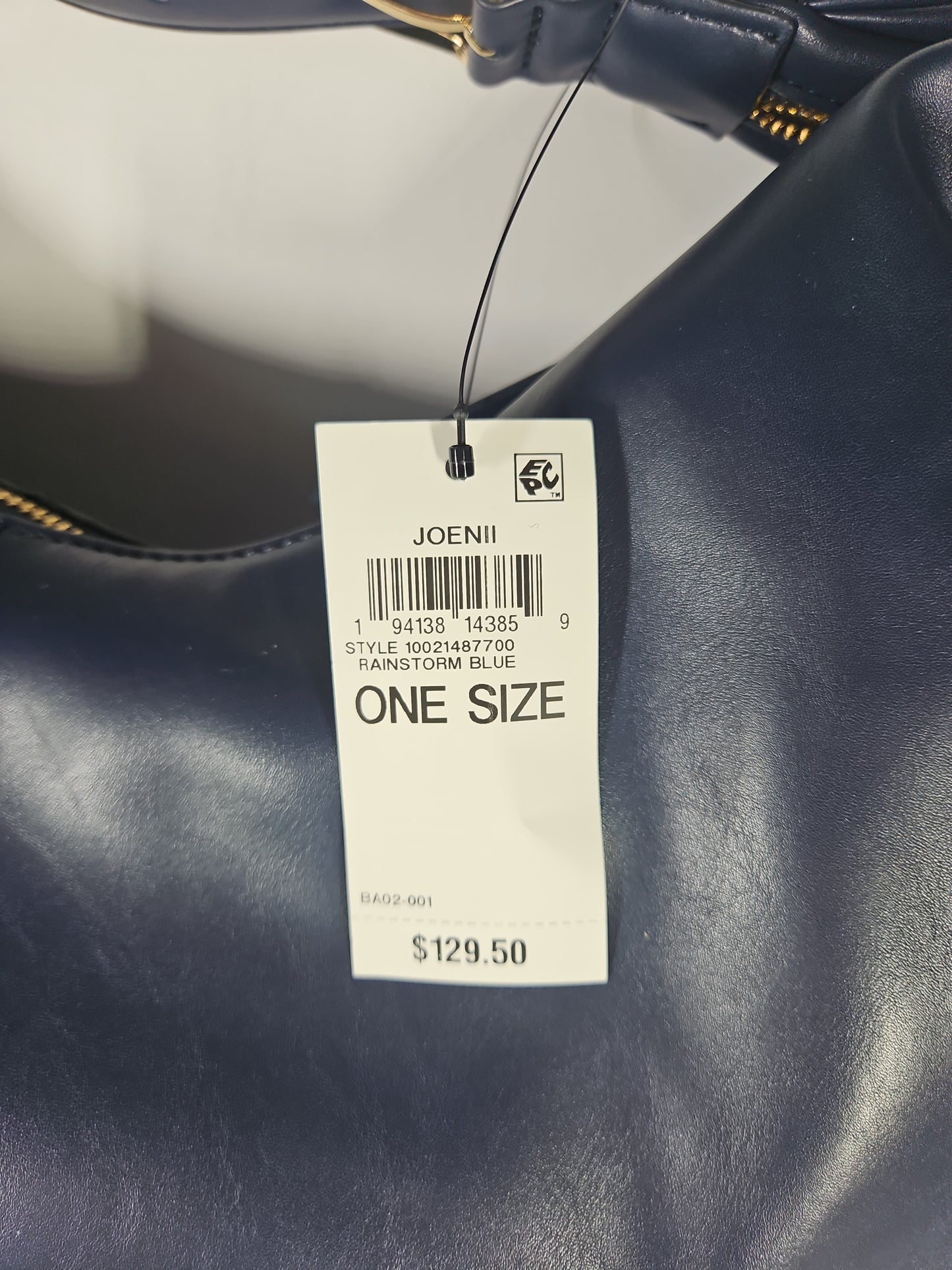 On 34th Joenii Extra Large Hobo Bag – Rainstorm Blue