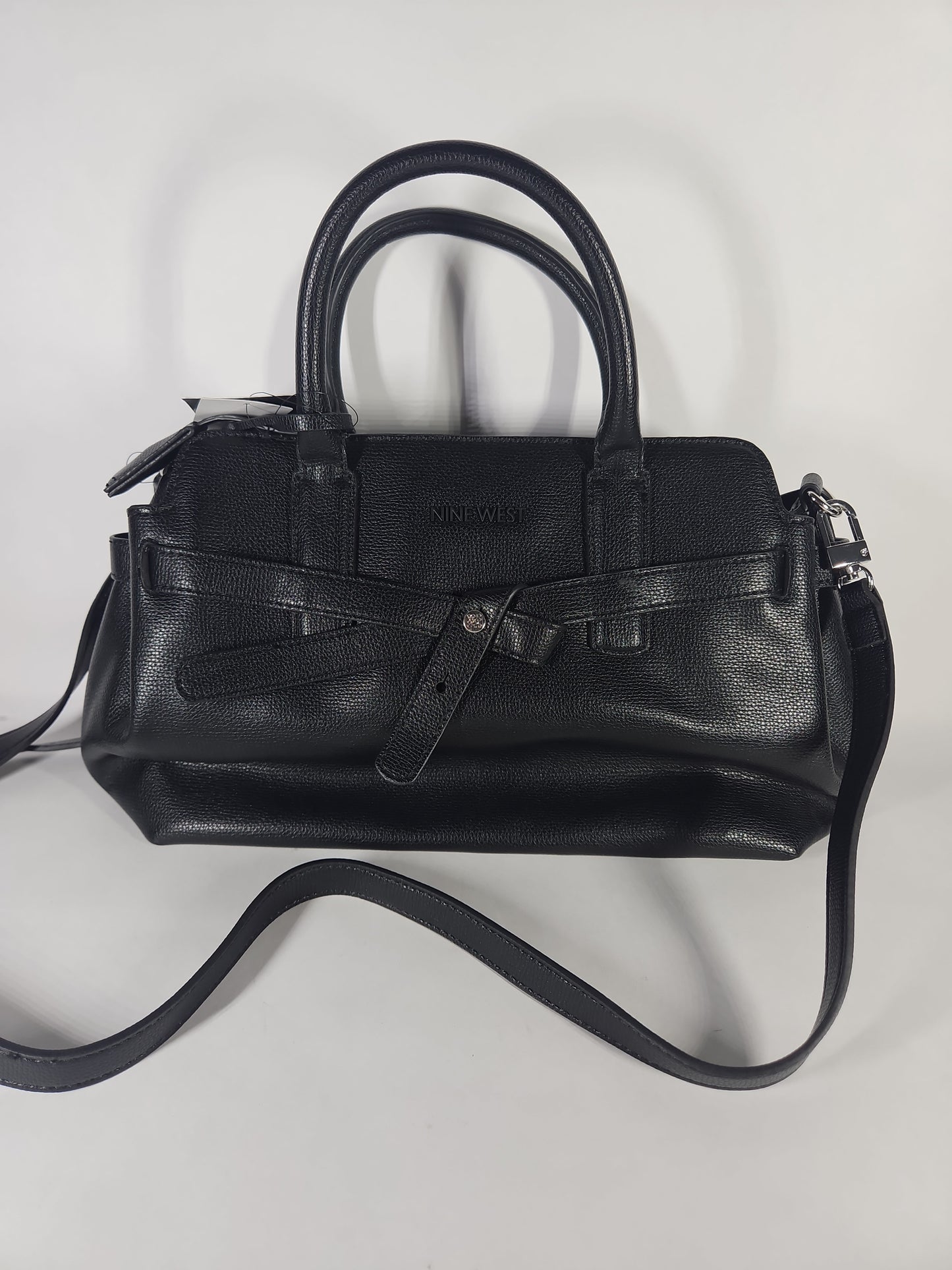Nine West Lille Triple Compartment Satchel Bag – Black