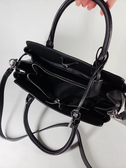 Nine West Lille Triple Compartment Satchel Bag – Black