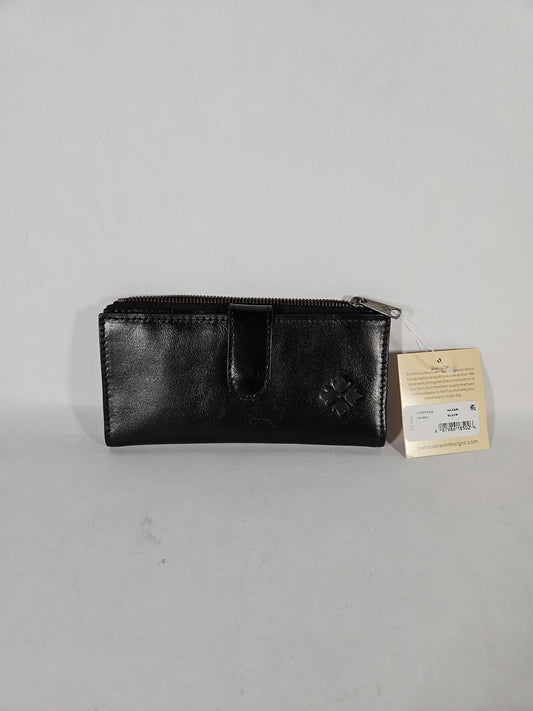 Patricia Nash Nazari Leather Wallet – Black/Silver