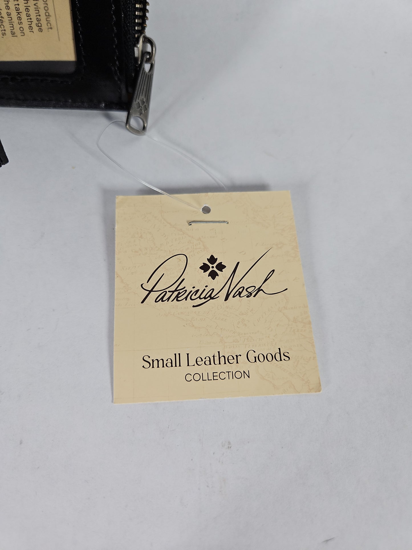 Patricia Nash Nazari Leather Wallet – Black/Silver