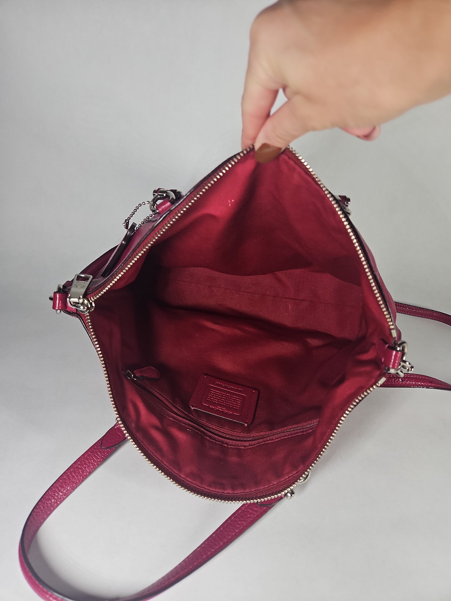 Coach F79997 Prairie Satchel – Dark Fuchsia USED