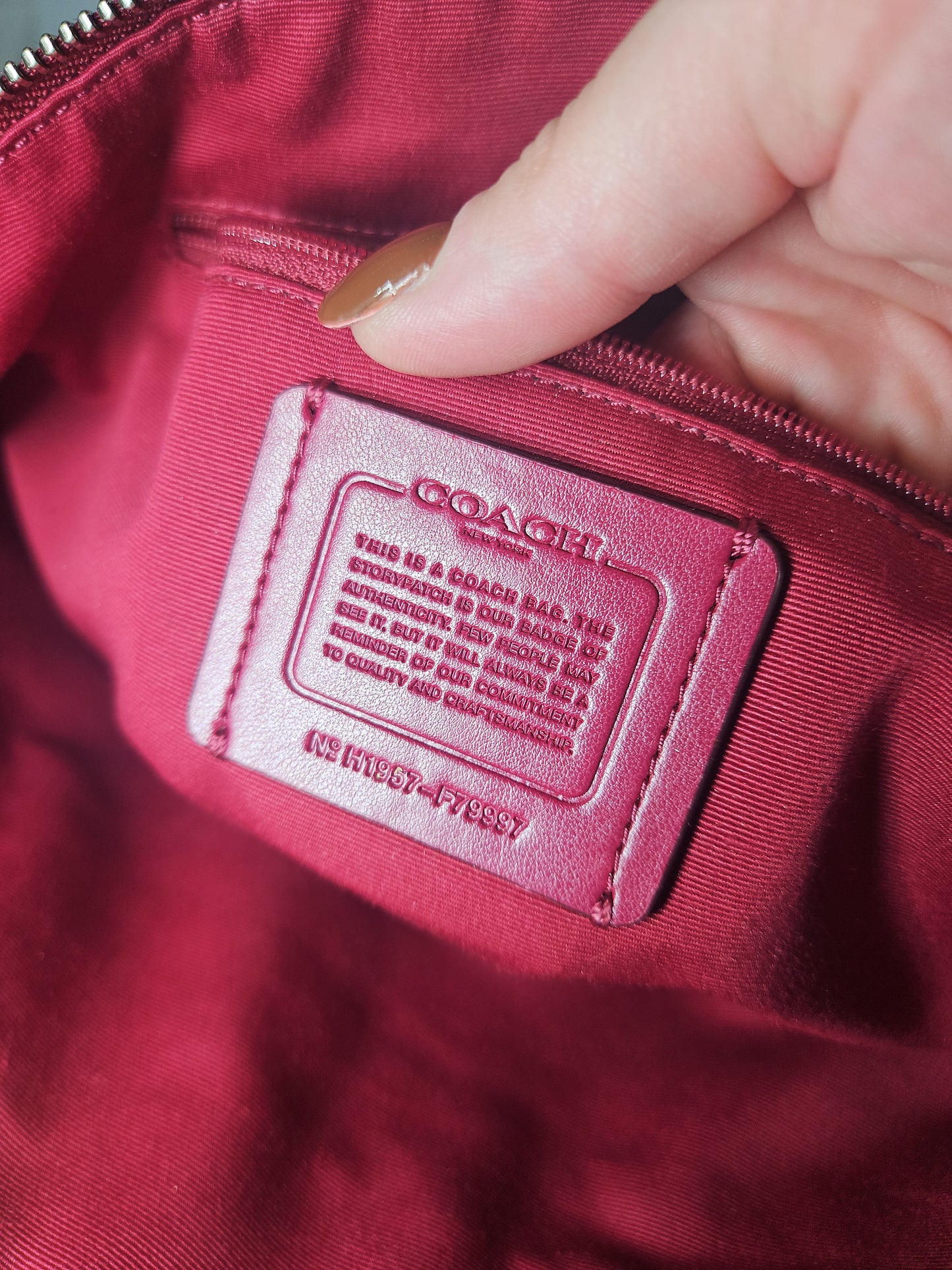 Coach F79997 Prairie Satchel – Dark Fuchsia USED