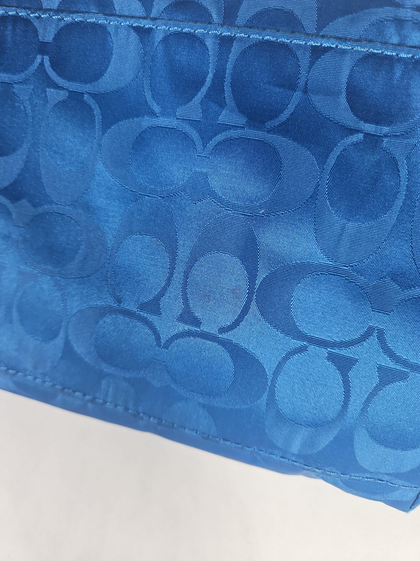 Coach Ward Signature Nylon Tote Bag – Royal Blue USED