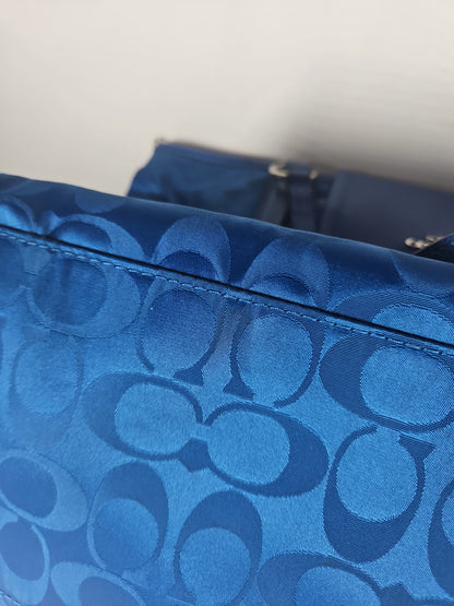 Coach Ward Signature Nylon Tote Bag – Royal Blue USED