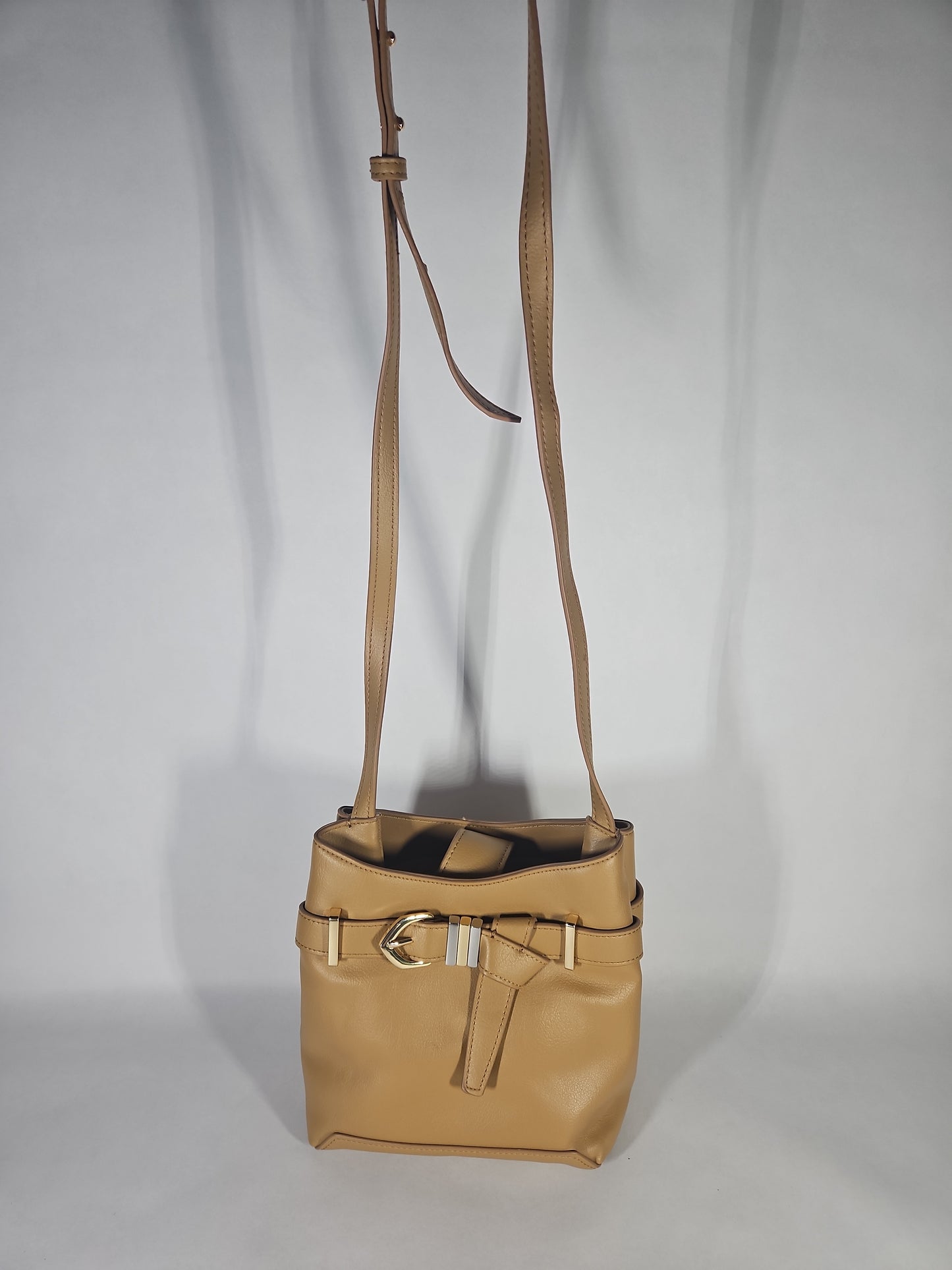 I.N.C. International Concepts Nailaa Belted Crossbody – Khaki/Taupe