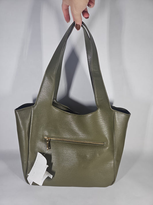 I.N.C. International Concepts Lydiah Large Tote Bag – Dark Olive