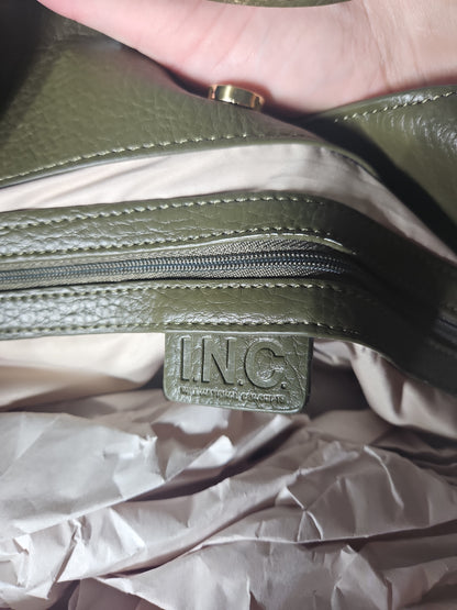 I.N.C. International Concepts Lydiah Large Tote Bag – Dark Olive