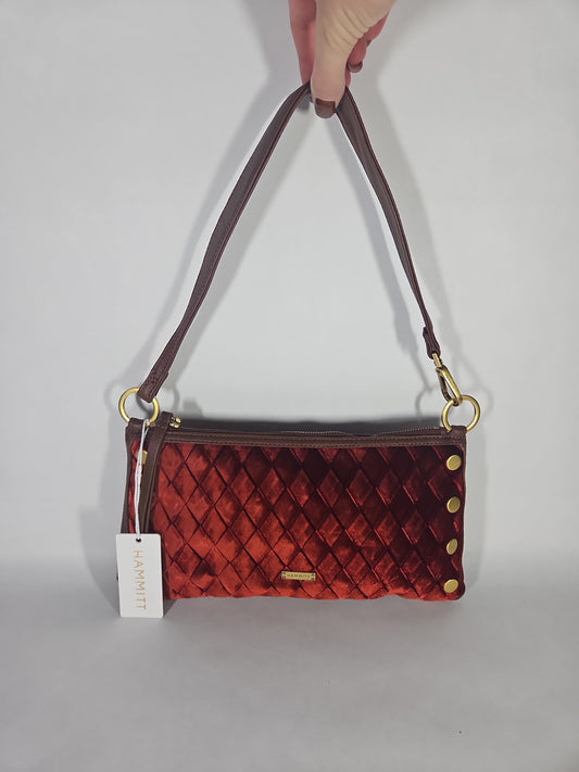 Hammitt Kyle Small Handbag – Monarch Velvet/Antique Gold