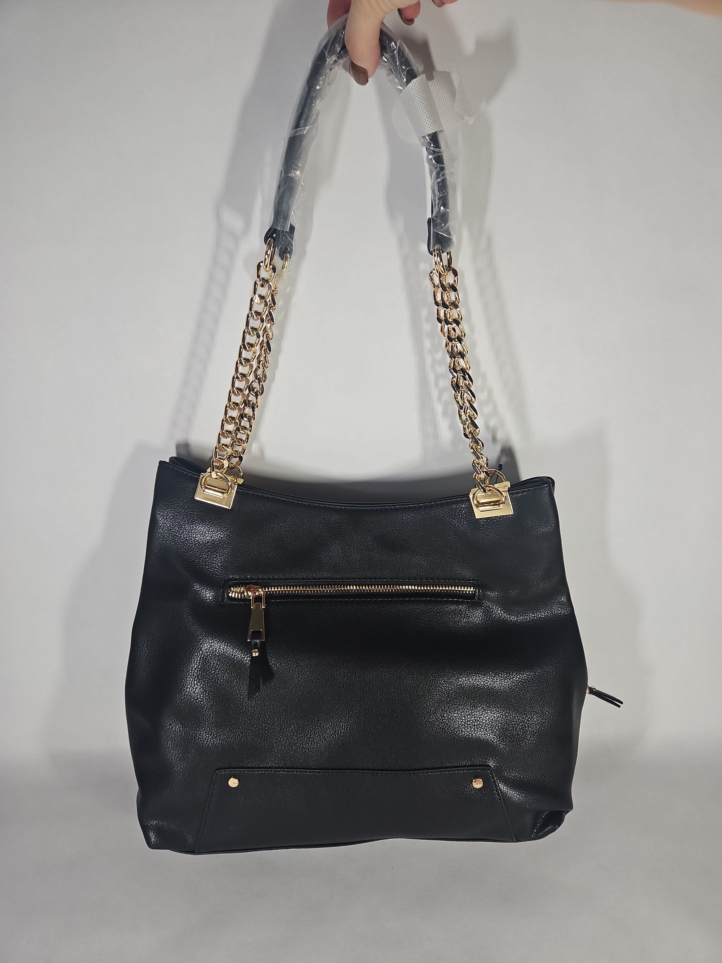 I.N.C. International Concepts Trippii Chain Tote – Black