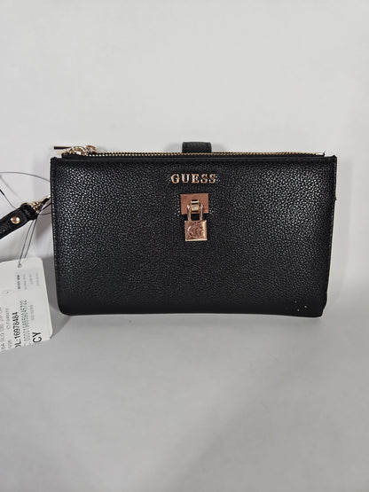 GUESS Yesba Double-Zip Organizer Wallet – Black