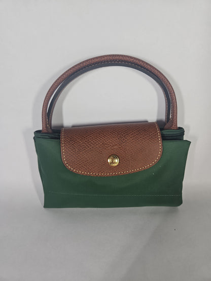 Longchamp Le Pliage Original Small Top Handle Handbag – British Green