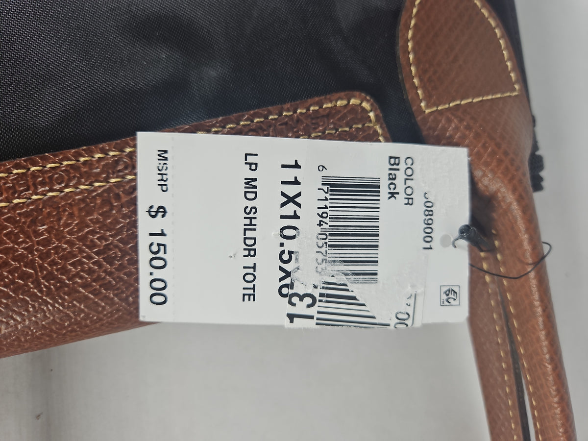 Longchamp Le Pliage Original Medium Shoulder Tote Handbag – Black