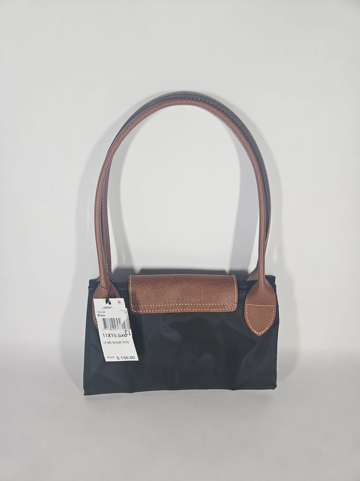 Longchamp Le Pliage Original Medium Shoulder Tote Handbag – Black