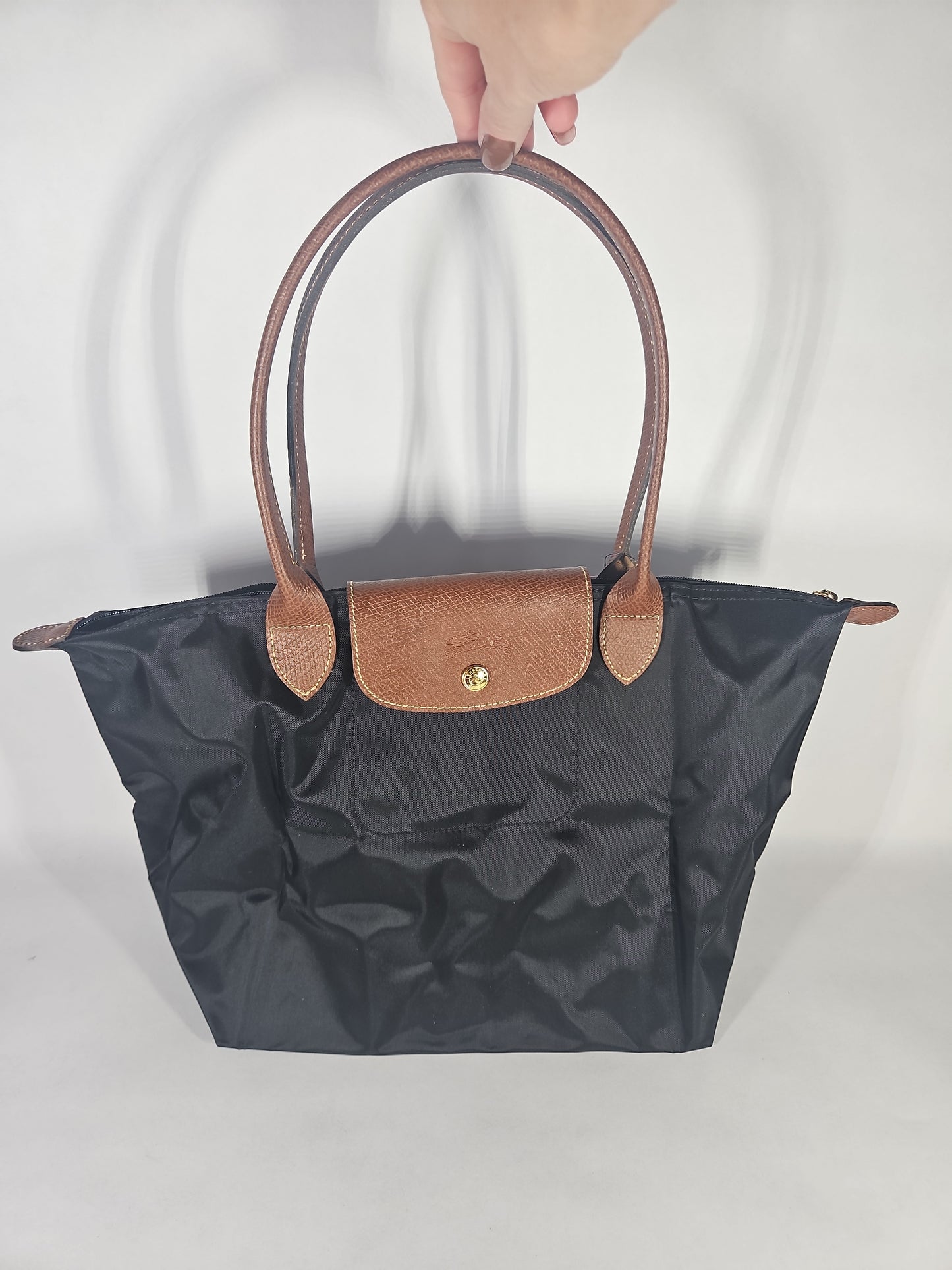 Longchamp Le Pliage Original Medium Shoulder Tote Handbag – Black