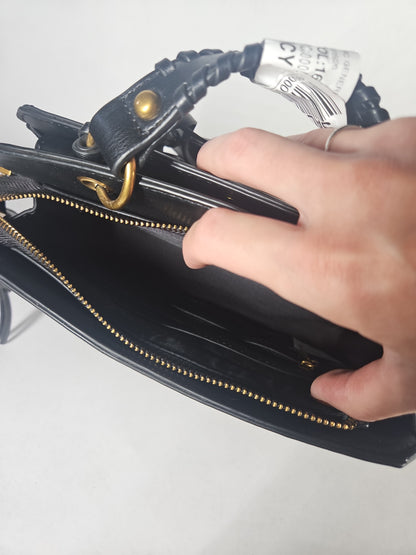 Steve Madden Bevelyn Small Satchel Handbag – Black