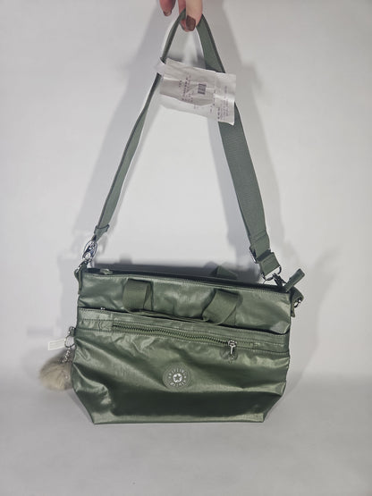 Kipling Large Zamora Up Handbag – Army Green