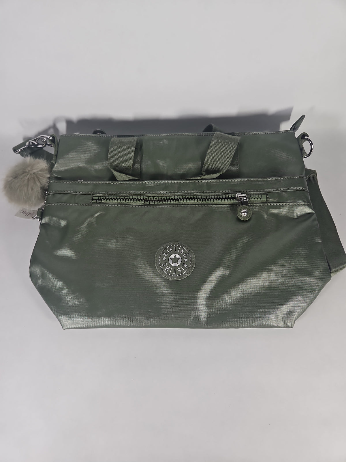 Kipling Large Zamora Up Handbag – Army Green