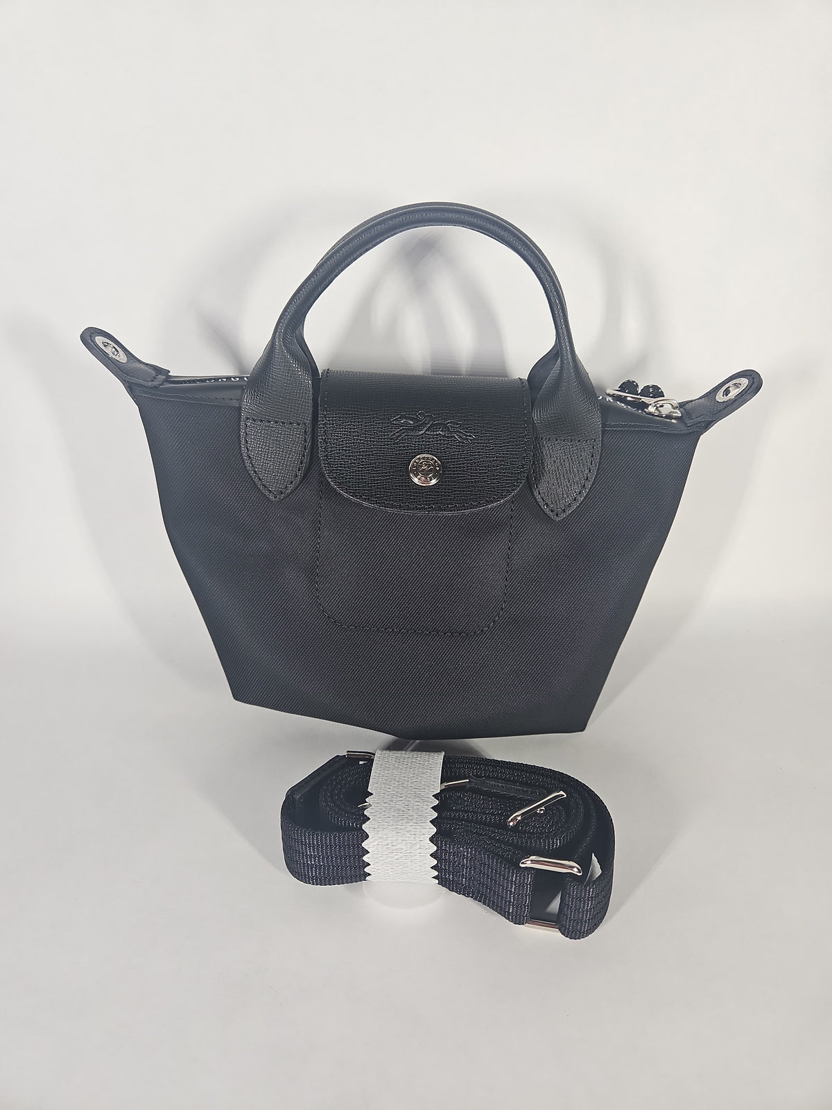 Longchamp Le Pliage Energy Extra Small Handbag with Strap – Black