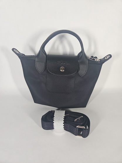 Longchamp Le Pliage Energy Extra Small Handbag with Strap – Black