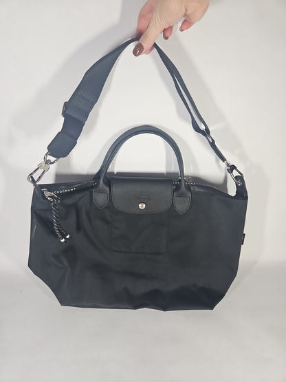 Longchamp Le Pliage Energy Extra Small Handbag with Strap – Black