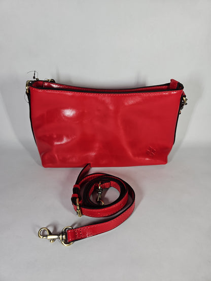 Patricia Nash Betta Medium Leather Shoulder Handbag – Red