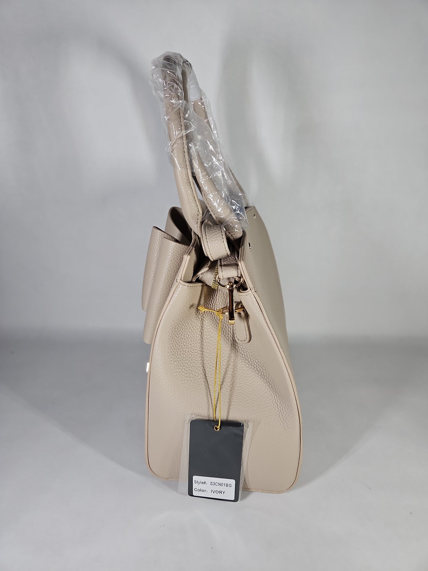 Crossi Poppy Bowtie Top Handle Satchel Bag – Ivory