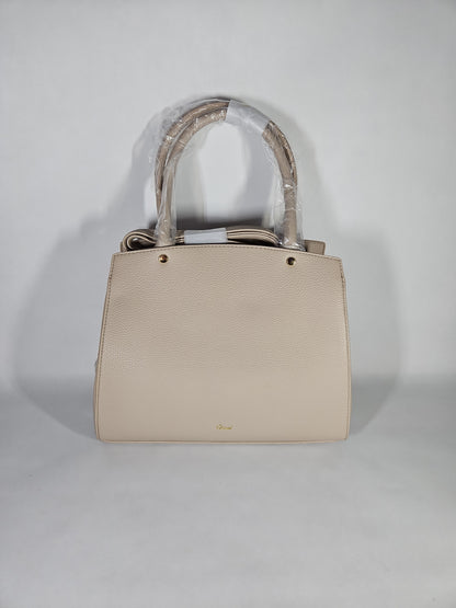 Crossi Poppy Bowtie Top Handle Satchel Bag – Ivory