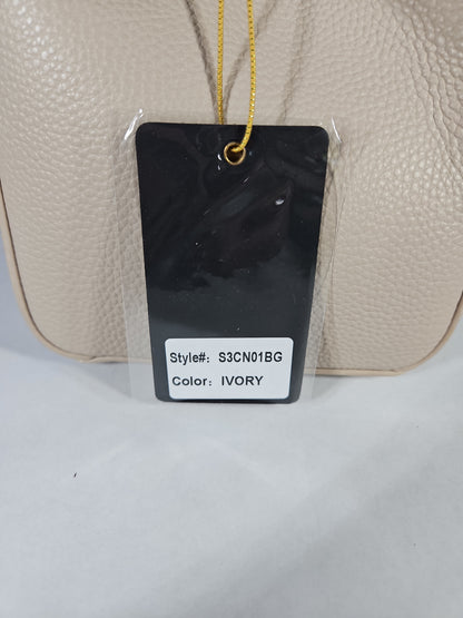 Crossi Poppy Bowtie Top Handle Satchel Bag – Ivory