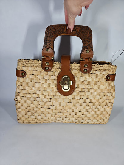 Patricia Nash Sancia Large Woven Satchel Bag