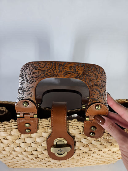 Patricia Nash Sancia Large Woven Satchel Bag