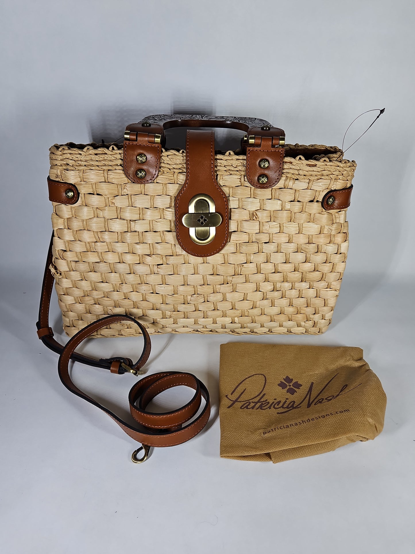 Patricia Nash Sancia Large Woven Satchel Bag