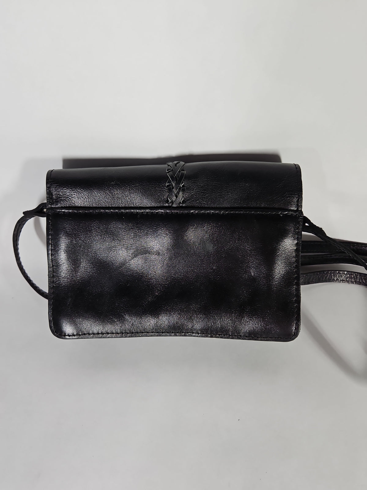 Patricia Nash Bianco Small Leather Crossbody Organizer – Black/Silver
