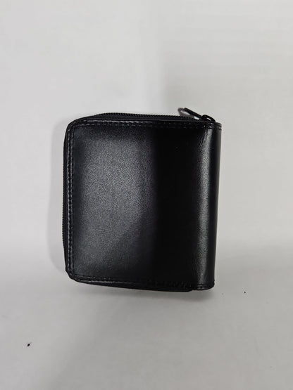ROYCE New York Zip Around Bifold Wallet – Black