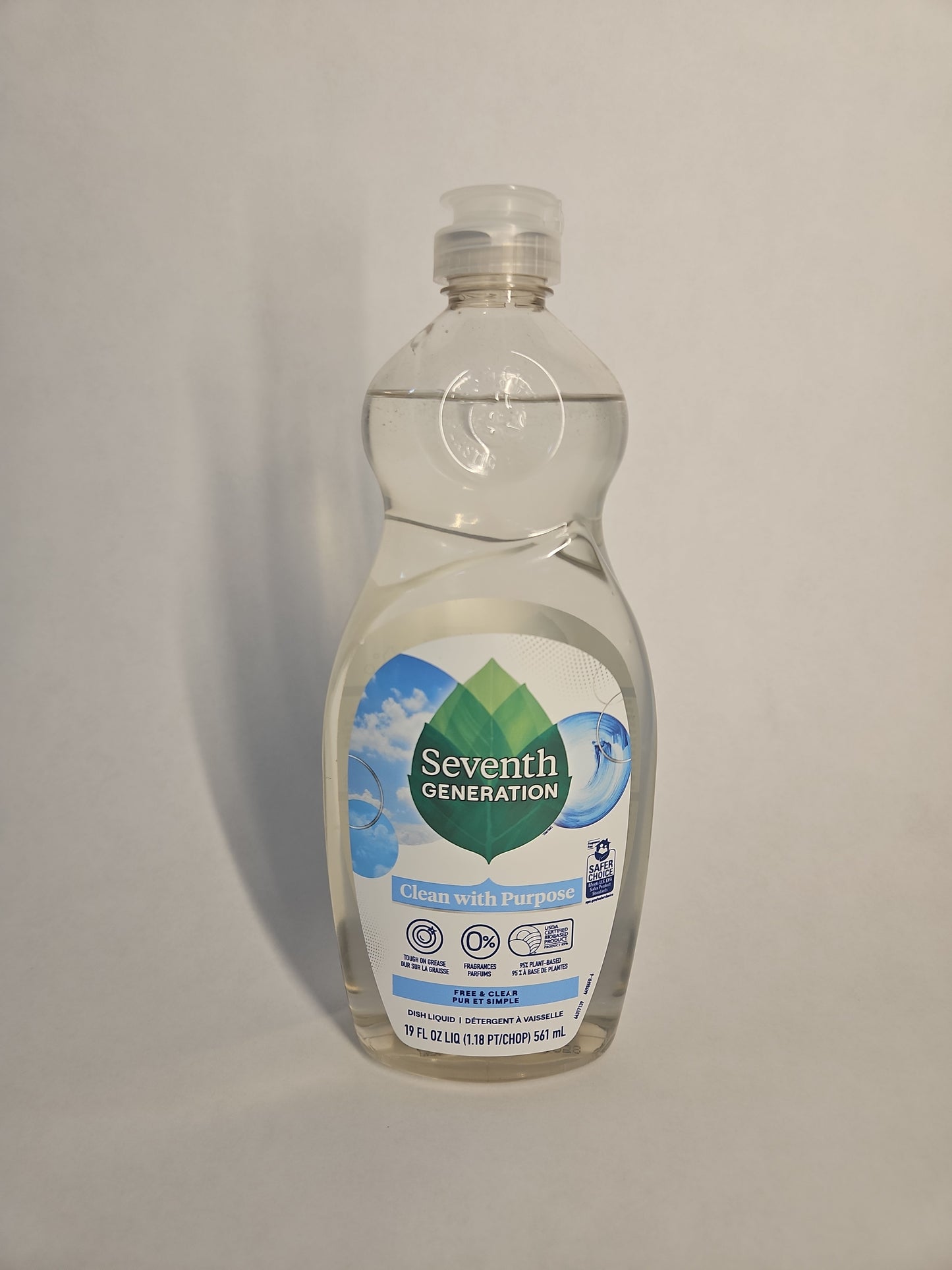 Seventh Generation Free & Clear Dish Soap – 19 oz 3-Pack