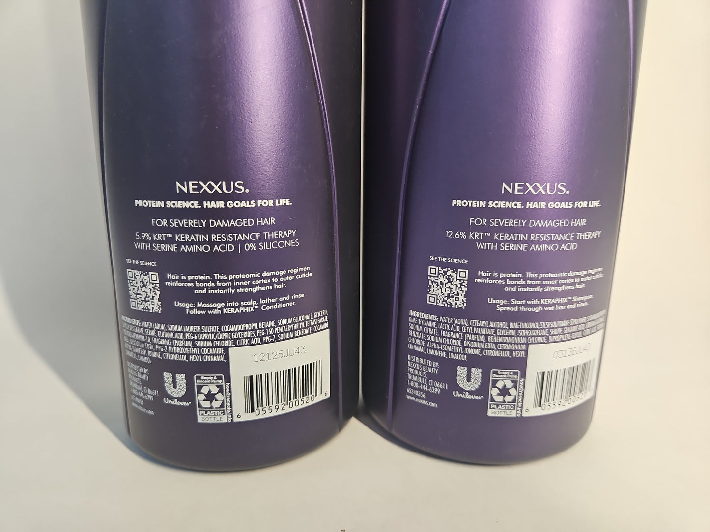 Nexxus KERAPHIX Shampoo & Conditioner Set – Damaged Hair Repair 33.8 oz 2-Pack