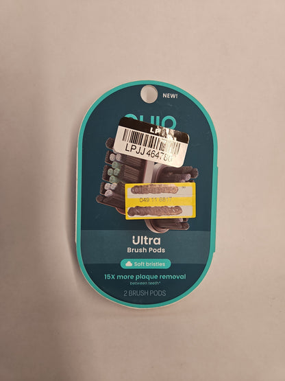 quip Ultra EasyClick Replacement Brush Pod Heads Soft Bristles 2 Pack