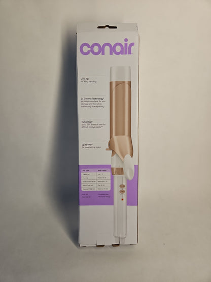 Conair Double Ceramic 1-1/2 Inch Curling Iron White/Rose Gold