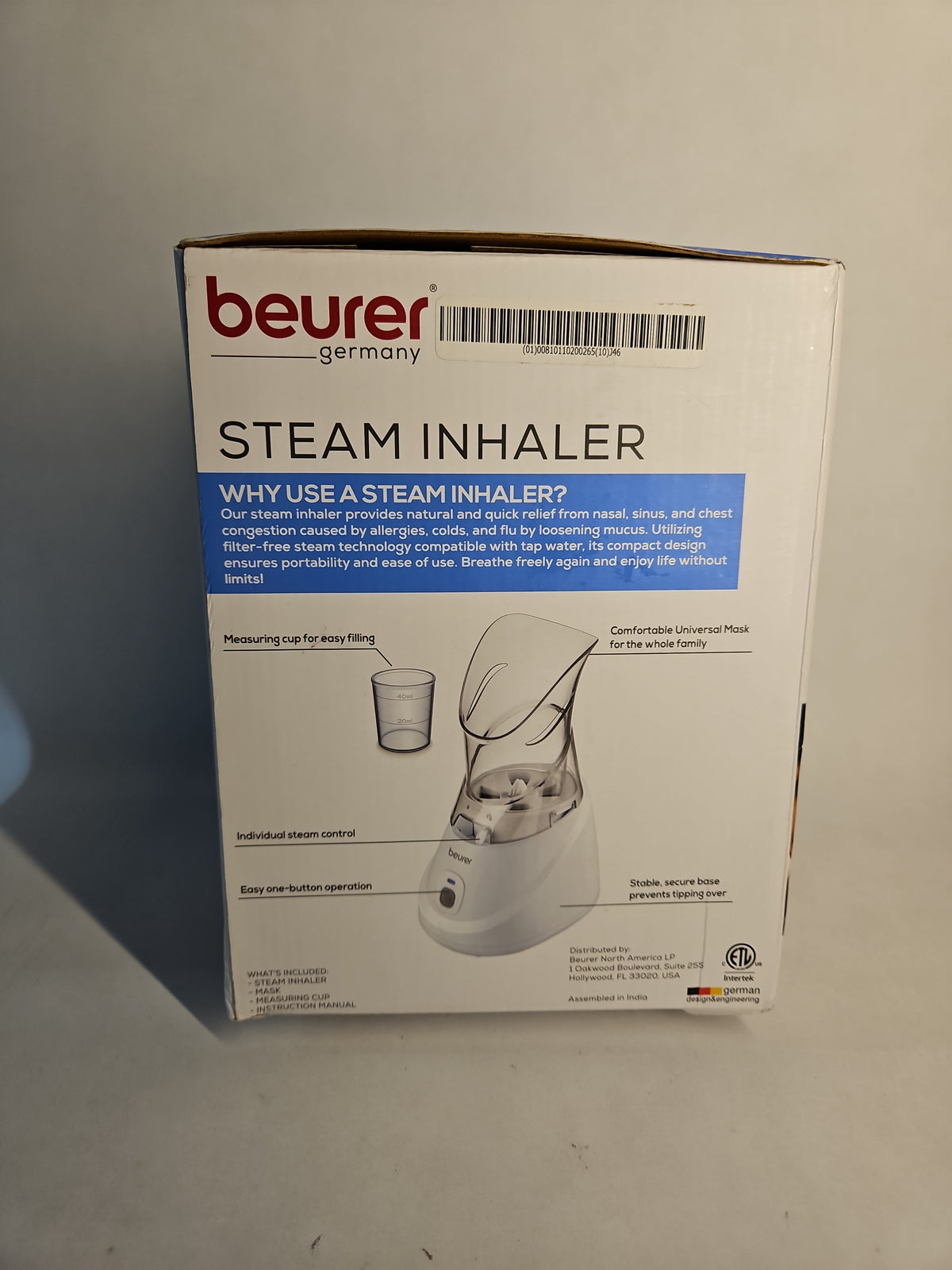 Beurer SI31 SteamCare Steam Inhaler