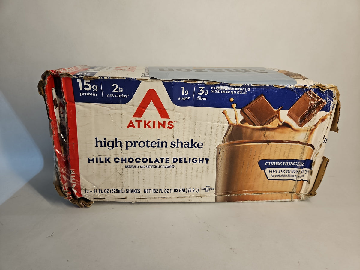 Atkins Milk Chocolate Delight High Protein Shake – 11 Count