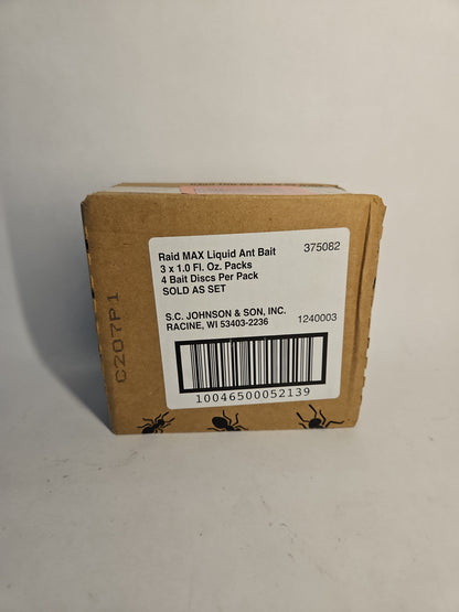 Raid MAX Liquid Ant Bait – 12 Count