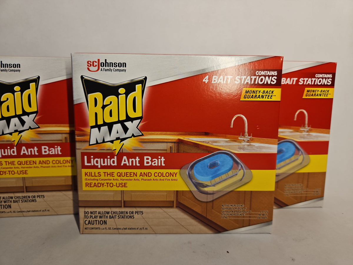 Raid MAX Liquid Ant Bait – 12 Count