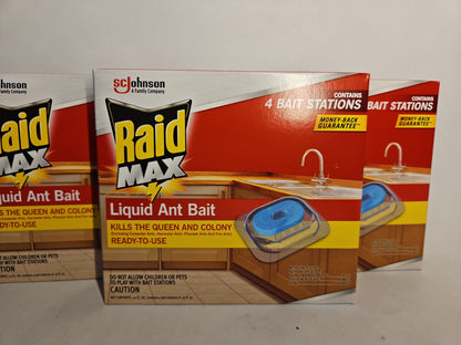 Raid MAX Liquid Ant Bait – 12 Count