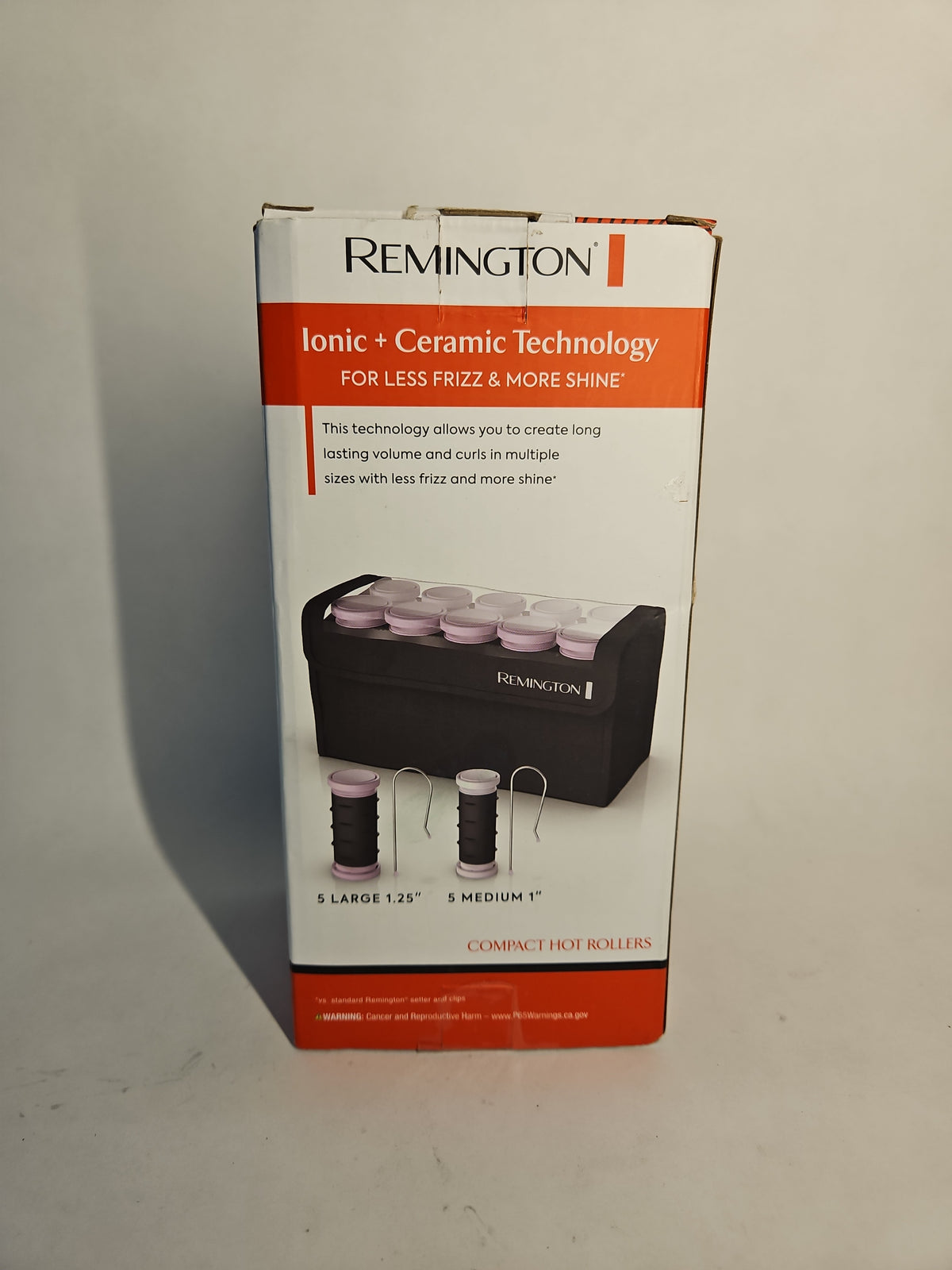 Remington Compact Hot Rollers with Storage Travel Case – Black/Purple