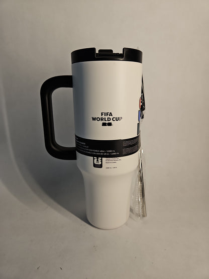 FIFA World Cup 2026 Stainless Steel Tumbler – White, 40 oz