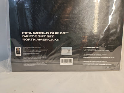 FIFA World Cup 2026 North America 3-Piece Gift Set – Black/White