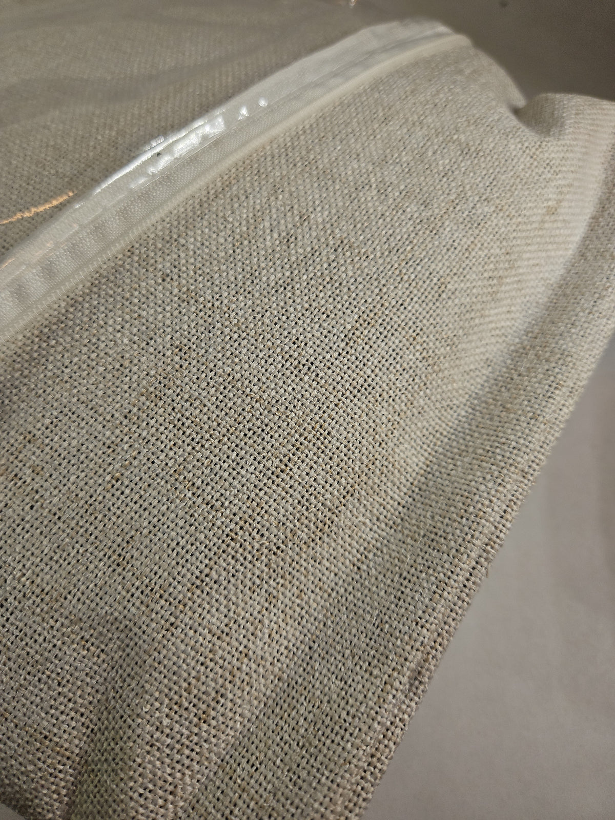 MIULEE Natural White Linen Curtains, 42" x 72" (2 Panels)