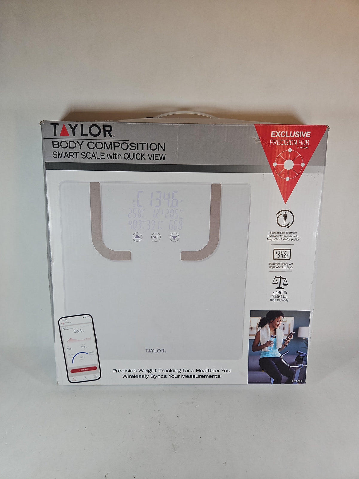 Taylor Body Composition Smart Scale with Quick View (Model 5341063)